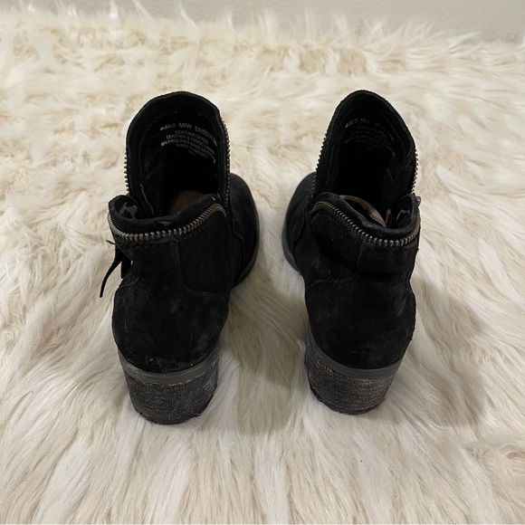 Women’s Born Montoro Black Distress Leather Boots 6 US! - Picture 6 of 14